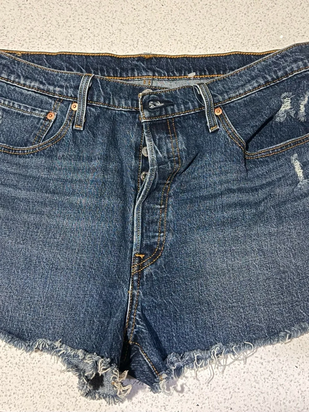 Levi's Blue Denim Jean Shorts